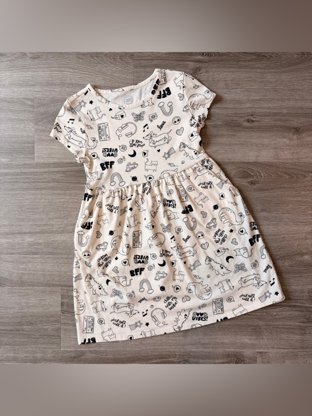 Wonder Nation little girls BFF dress